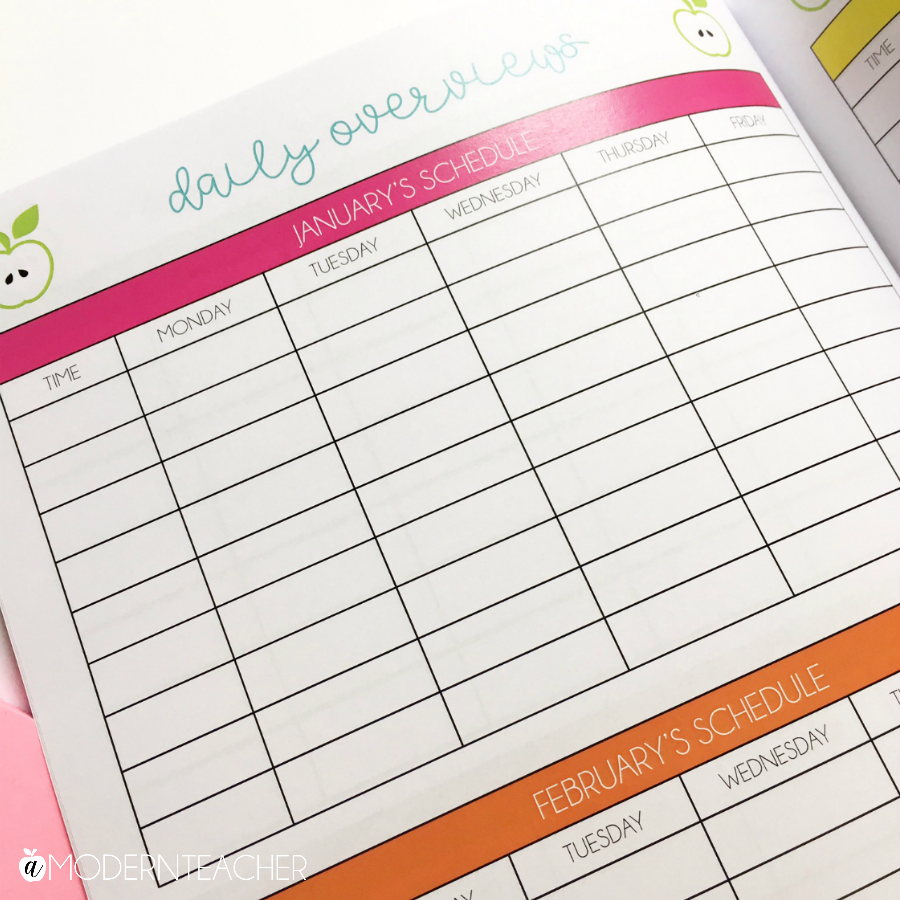 A Modern Teacher Monthly Life Planner - inSeason Spaces